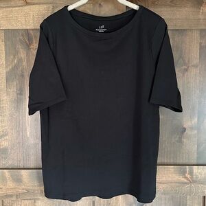NWOT J.Jill Simply Supima Elbow Sleeve Tee